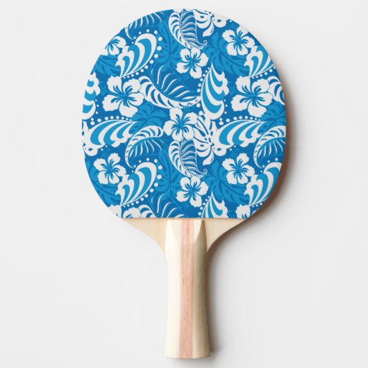 Tropisch Hibiscus Pattern Tafeltennisbatje (Voorkant)