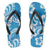 Tropisch Hibiscus Pattern Teenslippers (Voetbed)