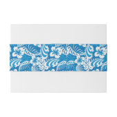 Tropisch Hibiscus Pattern Uitnodigingen Wikkel (Achterkant Voorbeeld)