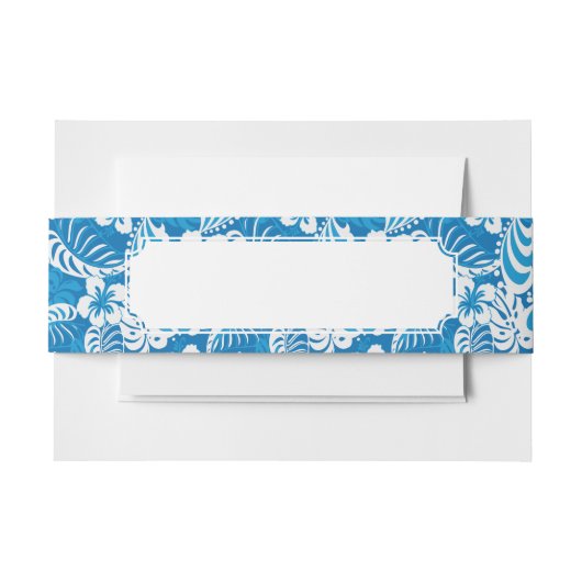 Tropisch Hibiscus Pattern Uitnodigingen Wikkel (Voorkant Voorbeeld)