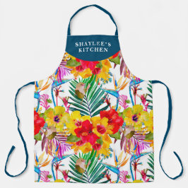 Tropisch Hibiscus Summer Pattern Schort