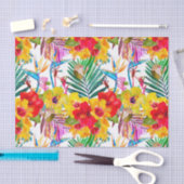 Tropisch Hibiscus Summer Pattern Tissuepapier (Craft)
