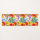 Tropisch Hibiscus Summer Pattern Yogamat (Achterkant (horizontaal))