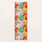 Tropisch Hibiscus Summer Pattern Yogamat (Achterkant)