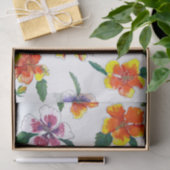 Tropisch Hibiscus Vloeipapier Tissuepapier (Geschenk)