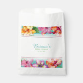 Tropisch Hibiscus Vrijgezellenfeest Bedankzakje (Voorkant)