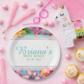 Tropisch Hibiscus Vrijgezellenfeest Papieren Bordje (Feest)