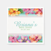 Tropisch Hibiscus Vrijgezellenfeest Servet (Voorkant)