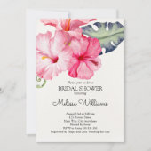 Tropisch Hibiscus Zomer Vrijgezellenfeest Kaart (Voorkant)