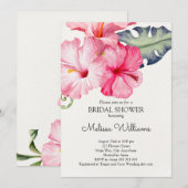 Tropisch Hibiscus Zomer Vrijgezellenfeest Kaart (Voorkant / Achterkant)