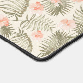 Tropisch Hisbiscus Palm Tree Patroon Bureaumat (Hoek)