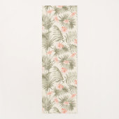 Tropisch Hisbiscus Palm Tree Patroon Yogamat (Voorkant)