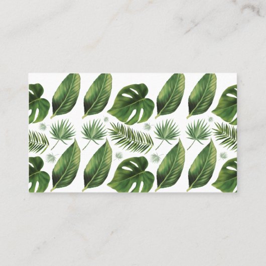 Tropisch hoeveel Kisses voor Mrs Shower Game Card Plaatskaartje (Achterkant)