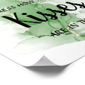 Tropisch hoeveel Kisses Vrijgezellenfeest Game Sig Poster (Hoek)