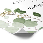 Tropisch horizontaal repetitief binnenwelkomstteke poster (Hoek)