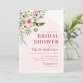 Tropisch Hot Pink Hawaiian Summer Vrijgezellenfees Kaart (Staand voorkant)