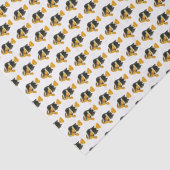  tropisch houtVistekening #2 Weefpapier Tissuepapier (Detail)