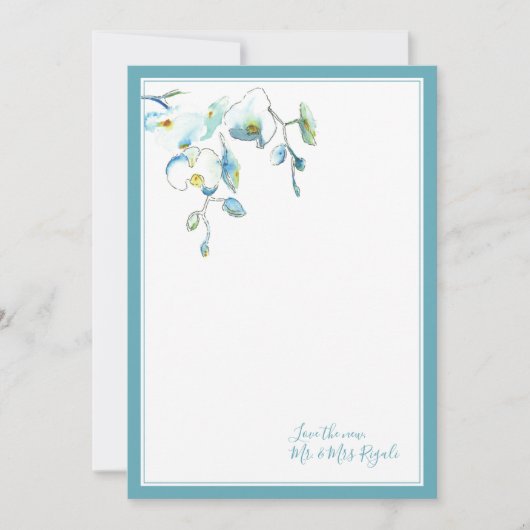 Tropisch huwelijk Dank je kaarten Notitiekaartje (Voorkant)