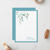 Tropisch huwelijk Dank je kaarten Notitiekaartje (Voorkant / Achterkant in situ)