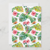 Tropisch huwelijk | De foto bewaart de Datum Kaart (Achterkant)