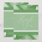 Tropisch huwelijk Hartelijk dank Bedankkaart (Voorkant / Achterkant)