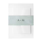 Tropisch Huwelijk Hawaï Luau Strand Monogram Uitnodigingen Wikkel (Voorkant Voorbeeld)