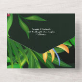 Tropisch huwelijk in één uitnodiging (Achterkant)