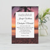 Tropisch huwelijk kaart (Staand voorkant)