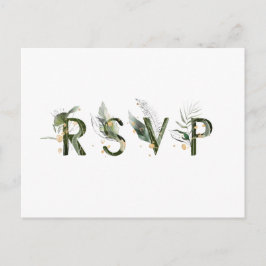 Tropisch Huwelijk RSVP Uitnodiging Briefkaart