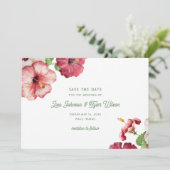 Tropisch huwelijk save the date (Staand voorkant)