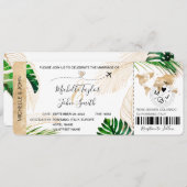 Tropisch I van het vliegtuig van de bestemmingsuit Kaart (Voorkant / Achterkant)