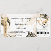 Tropisch I van het vliegtuig van de bestemmingsuit Kaart (Voorkant / Achterkant)