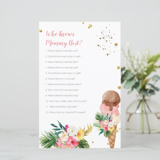 Tropisch ijsje dat mama het beste spel kent (Staand voorkant)