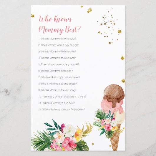 Tropisch ijsje dat mama het beste spel kent (Voorkant)