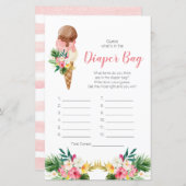 Tropisch ijsje raad wat er in de luiertas zit (Voorkant / Achterkant)