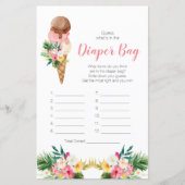 Tropisch ijsje raad wat er in de luiertas zit (Voorkant)