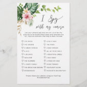 Tropisch ik spioneer met mijn camera trouwspel (Voorkant)