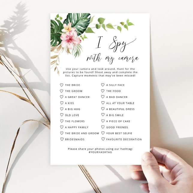 Tropisch ik spioneer met mijn camera trouwspel (Creator heeft geüpload)