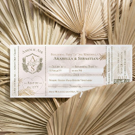 Tropisch Instaplaatticket Bestemming Huwelijk Kaart