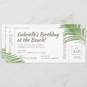 Tropisch instapmodel doorreisreis kaart (Voorkant / Achterkant)