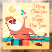 Tropisch interieur raamsticker (Vel 2)