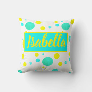 Tropisch Isabella voegt Jouw naam Pillow-kussen to Kussen