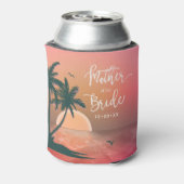 Tropisch Isle Moeder van de Bride Roze ID581 Blikjeskoeler (Blikje Achterkant)