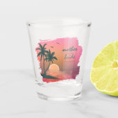 Tropisch Isle Moeder van de Bride Roze ID581 Shot Glas (Voorkant)
