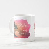 Tropisch Isle Moeder van de Groom Pink ID581 Koffiemok (Voorkant links)