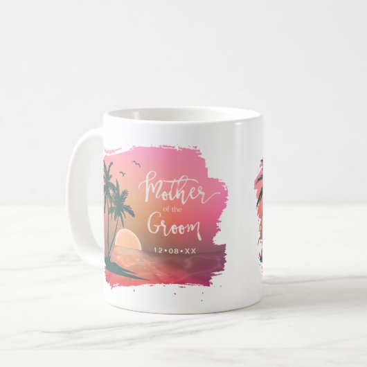 Tropisch Isle Moeder van de Groom Pink ID581 Koffiemok (Voorkant links)
