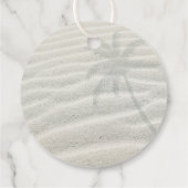 Tropisch Isle Sunrise Wedding Melon ID581 Bedankjes Labels (Achterkant)