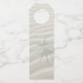 Tropisch Isle Sunrise Wedding Pink ID581 Flessenhanger (Achterkant)