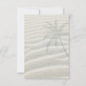 Tropisch Isle Sunrise Wedding Pink ID581 Kaart (Achterkant)