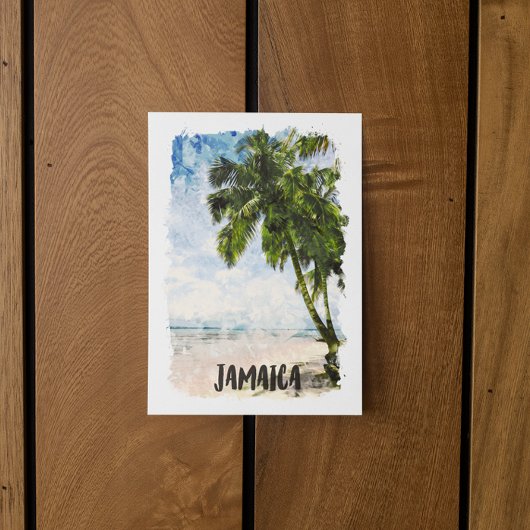 Tropisch Jamaica Caraïbische Eilandkust Briefkaart